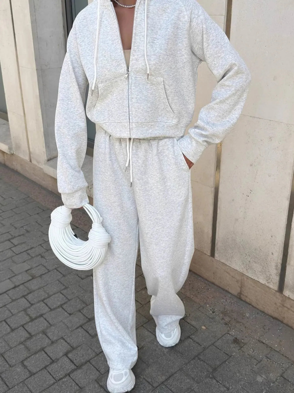 Skyline Glow Drawstring Hoodie & Pants Set