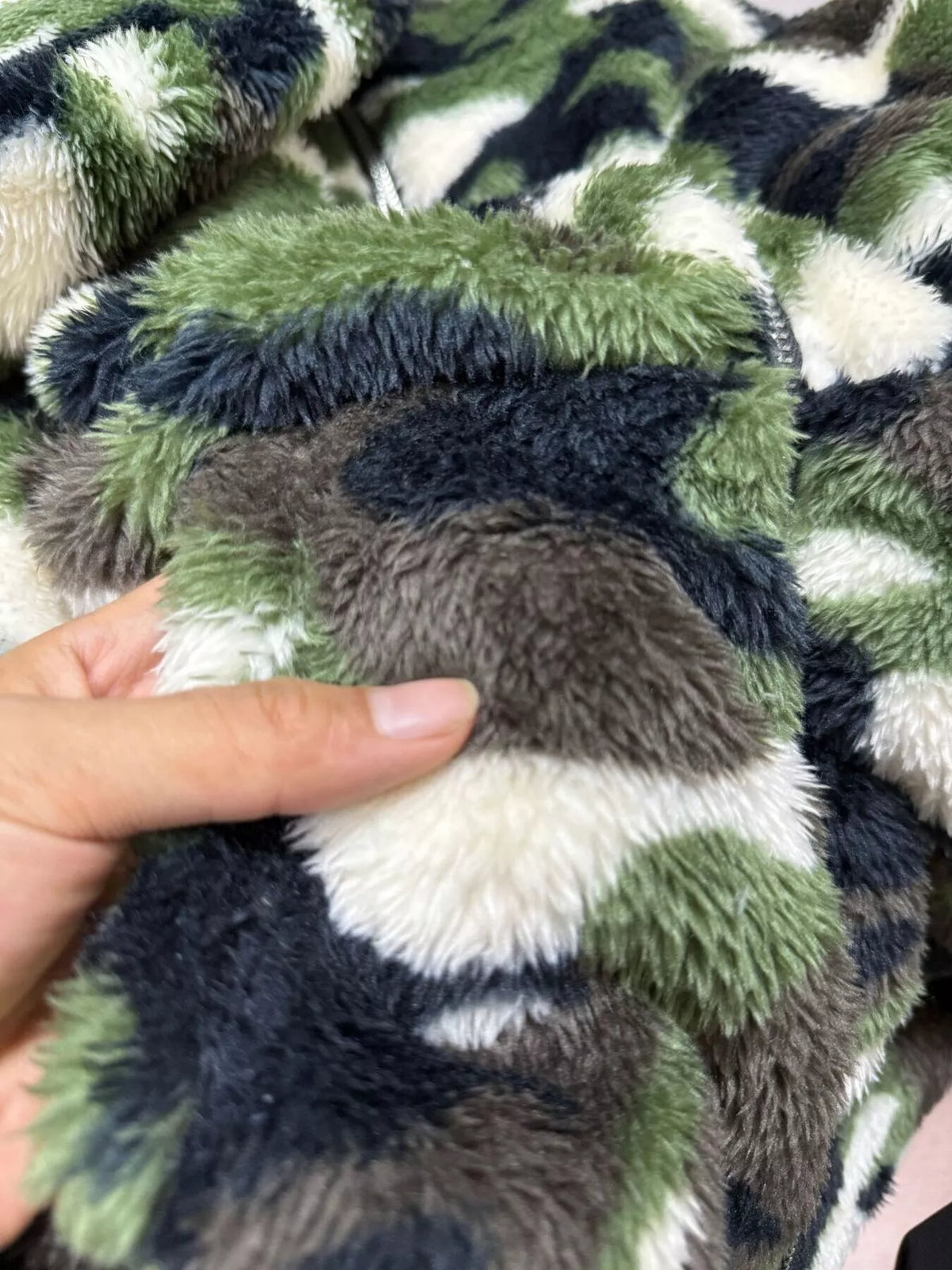 Urban Camo Fuzzy Zip Hoodie