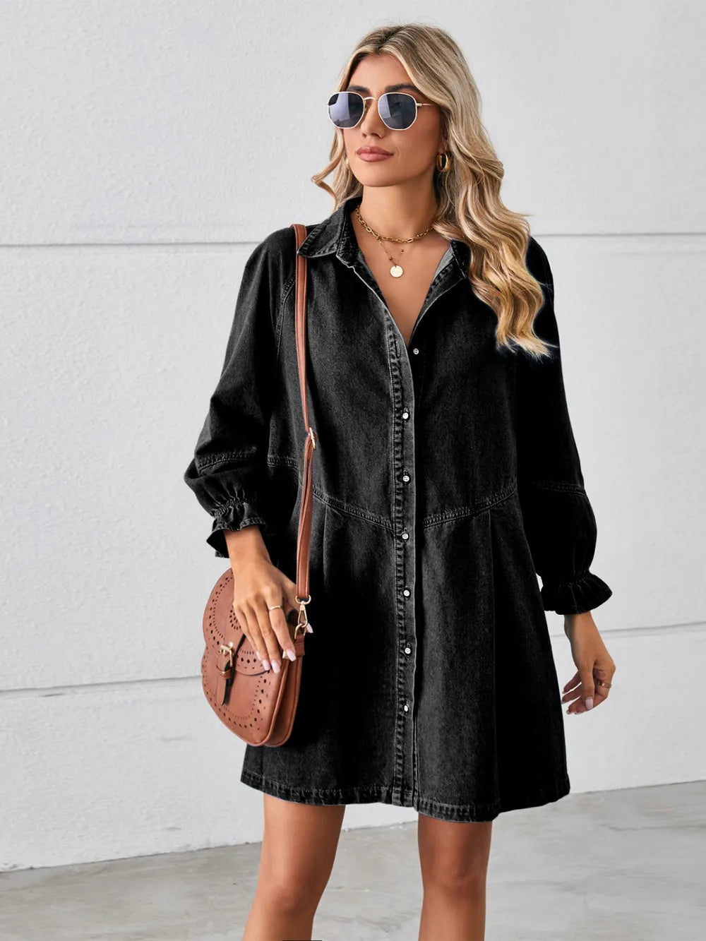 Nolita Romance Denim Mini Dress