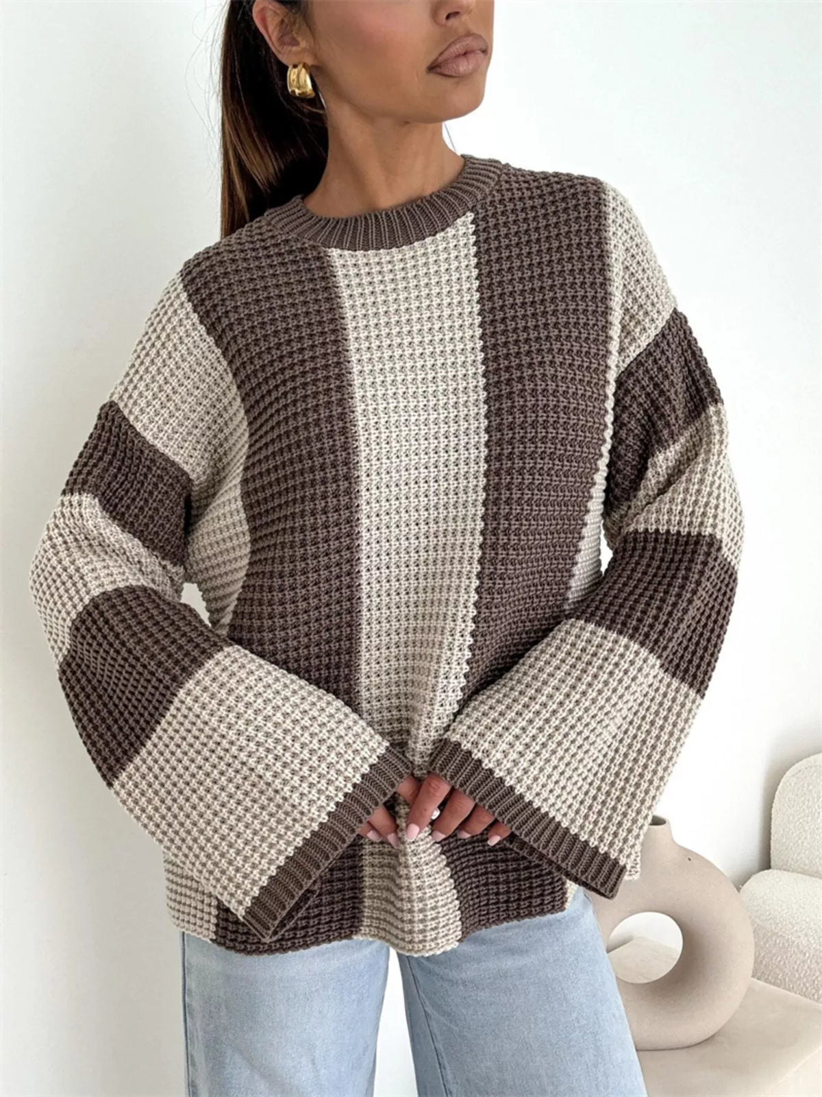 SoHo Statement Colorblock Sweater