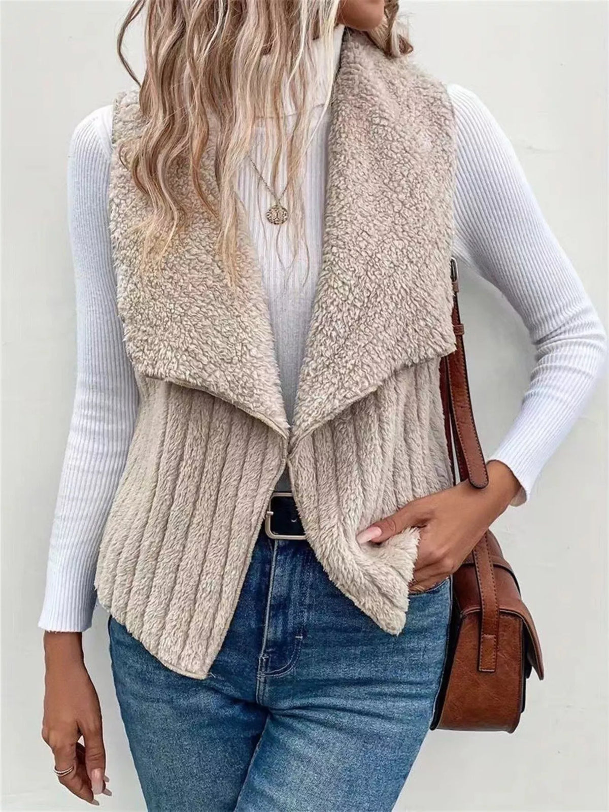 Fireside Drape Fleece Vest Coat