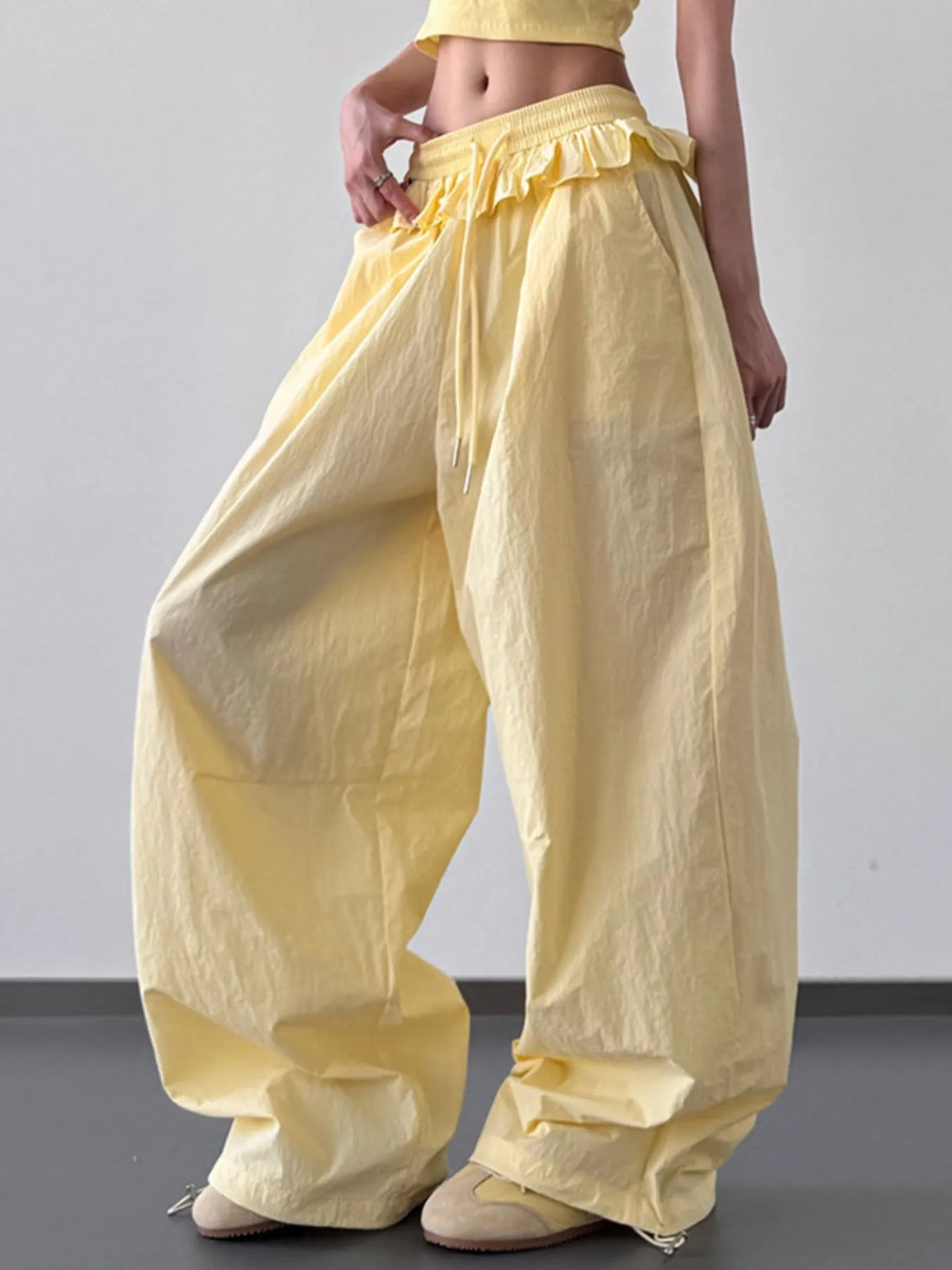 Everyday Flo Drawstring Wide-Leg Pants