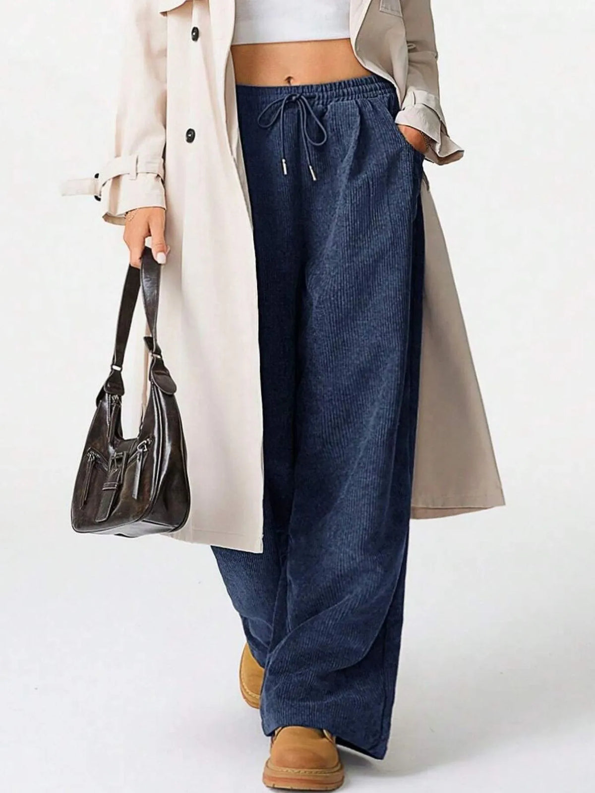 City Lights Drawstring Wide Leg Pants