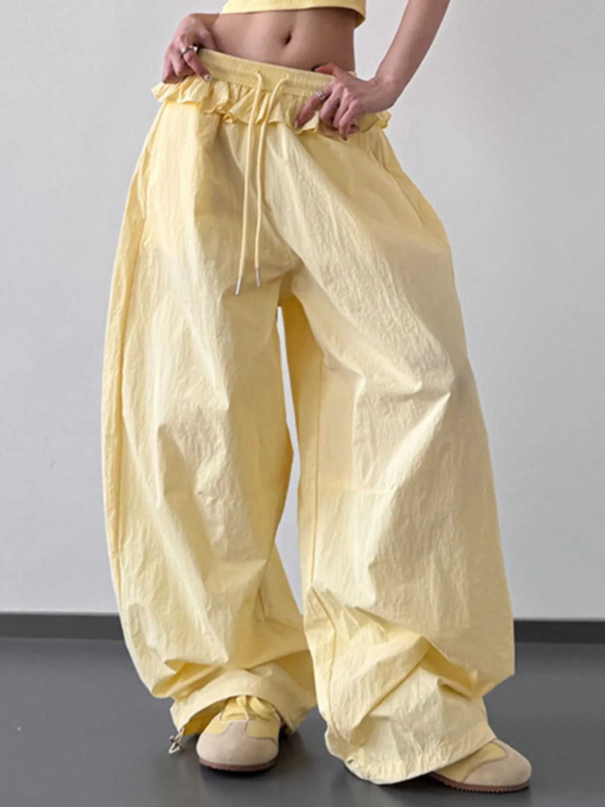Everyday Flo Drawstring Wide-Leg Pants