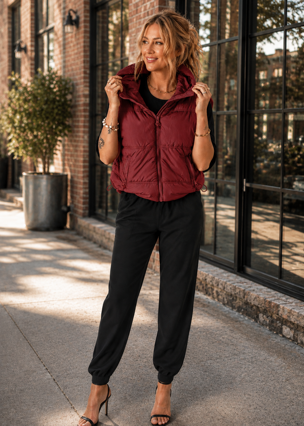 City Utility Hooded Vest Coat