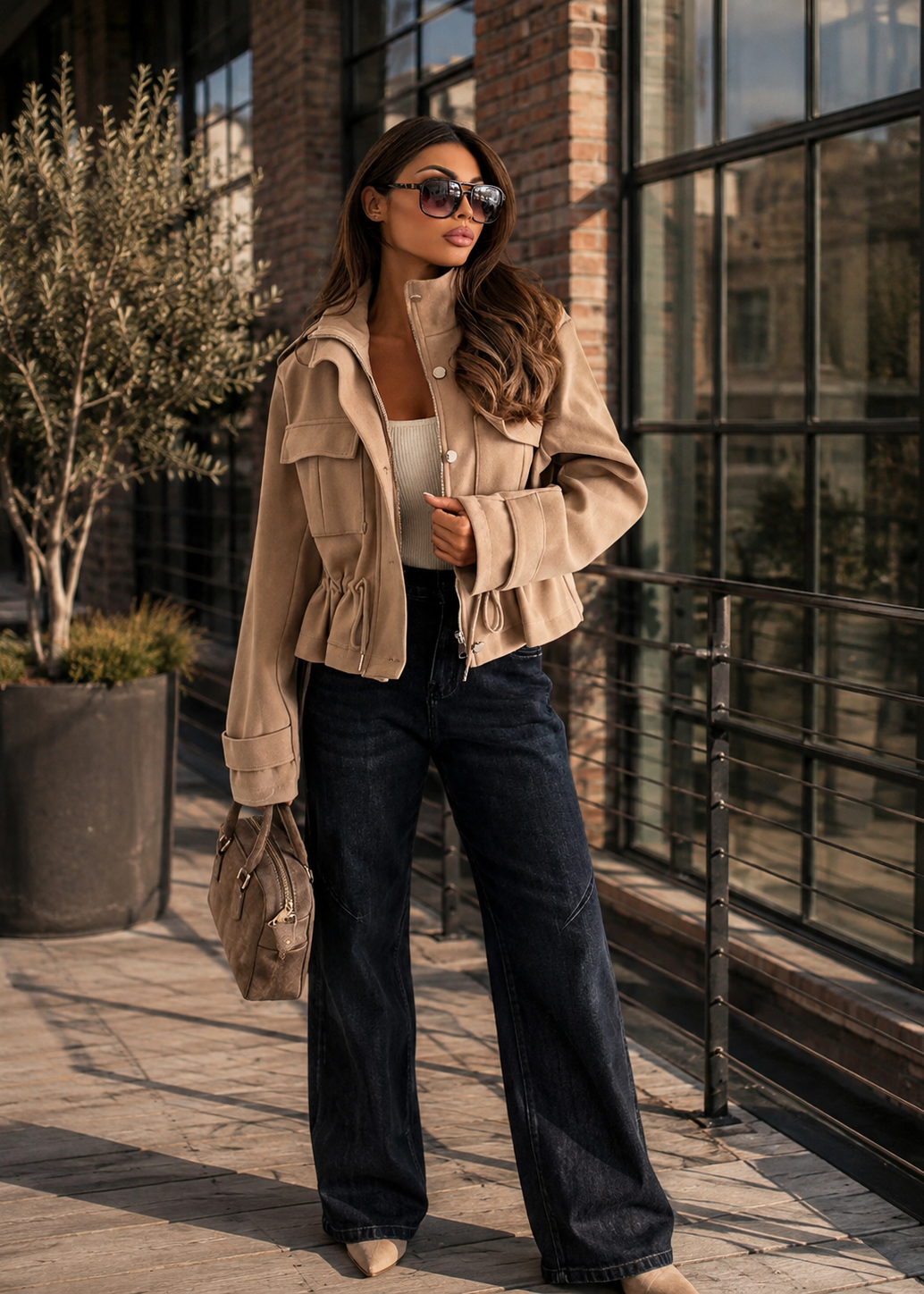 Dockside Cinch Cropped Jacket