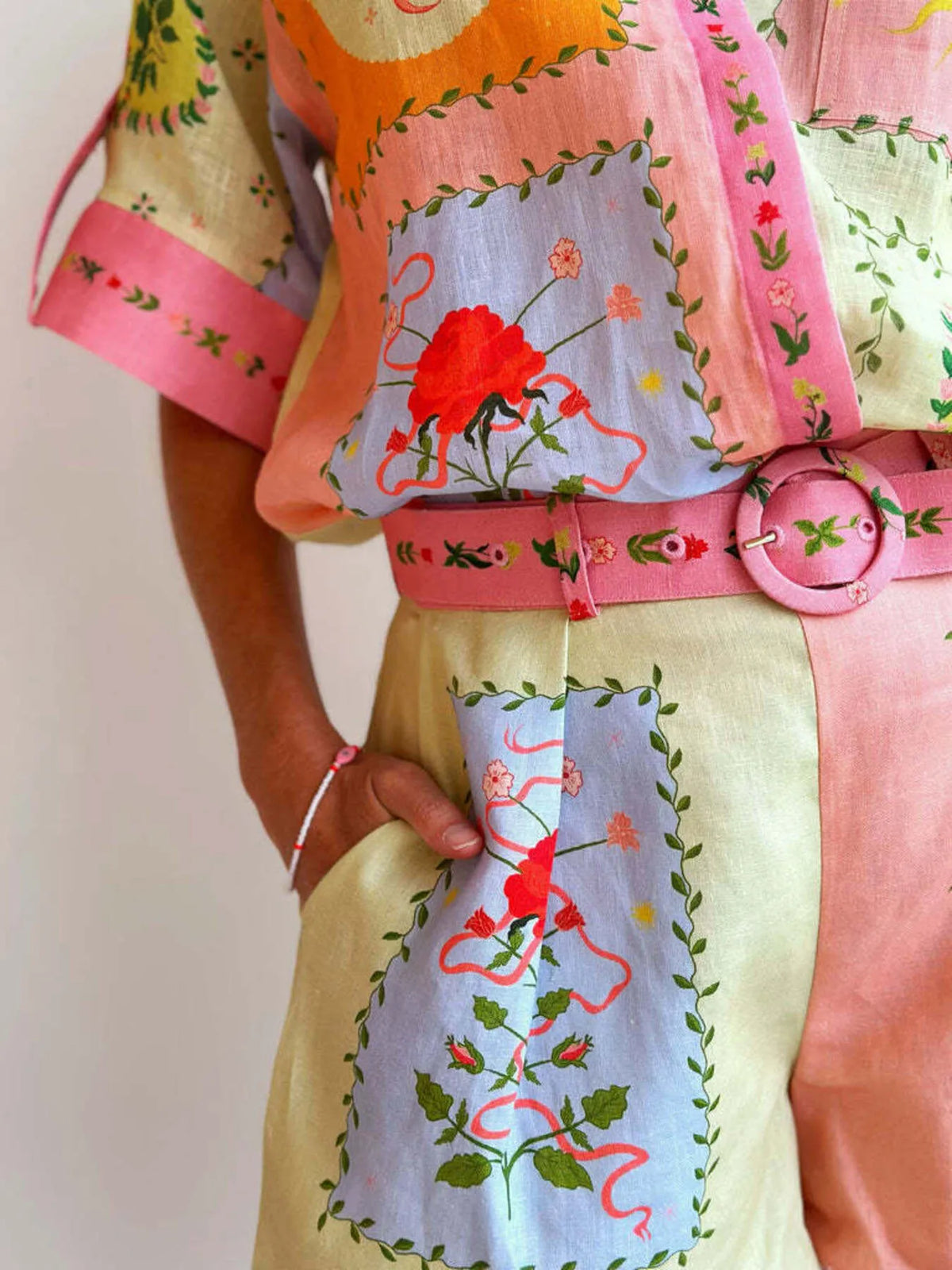 Azure Printed Shirt & Shorts Set