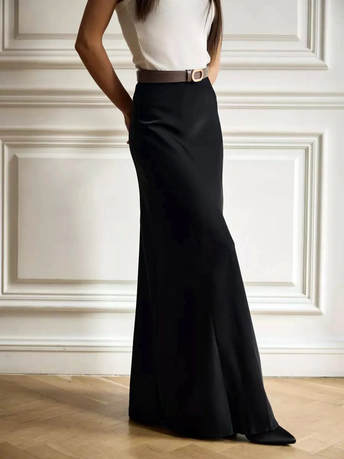 Luxe High-Waisted Maxi Skirt