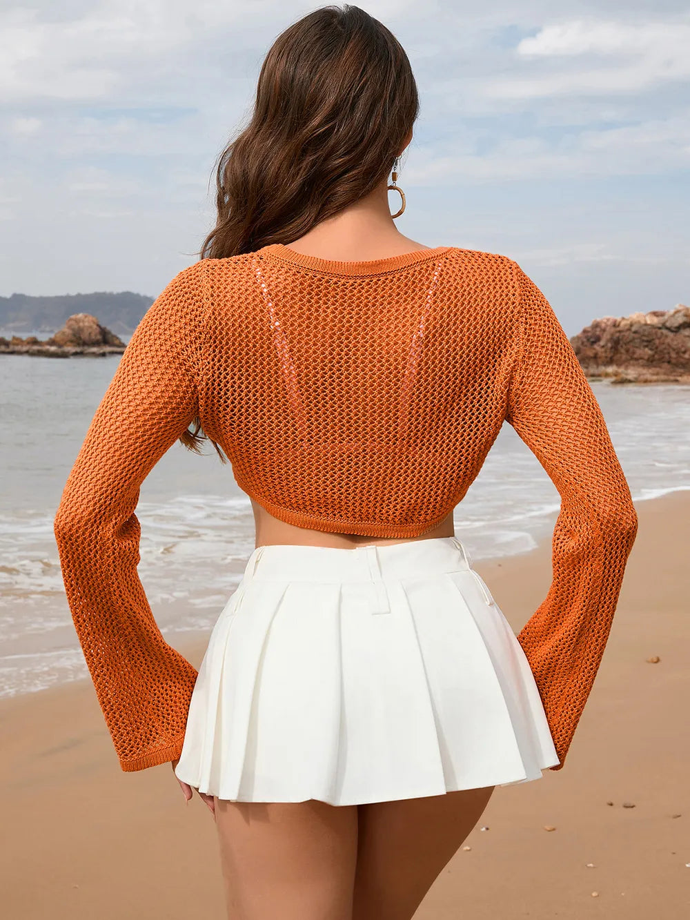 Coastal Escape Long Sleeve Cover-Up