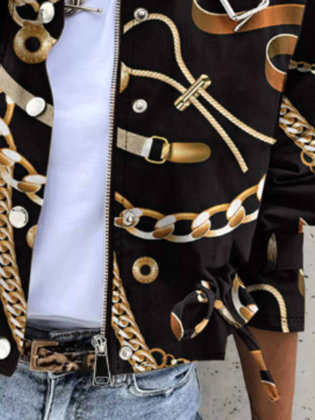 City Siren Snap Down Cropped Jacket