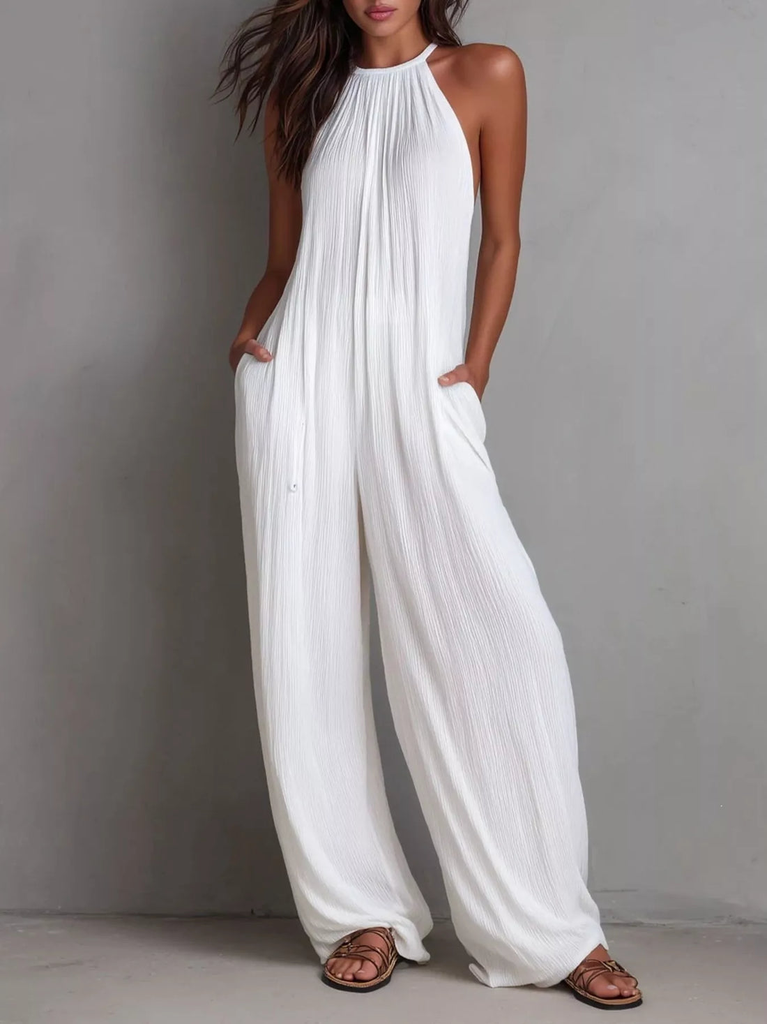Street Luxe Sleeveless Jumpsuit