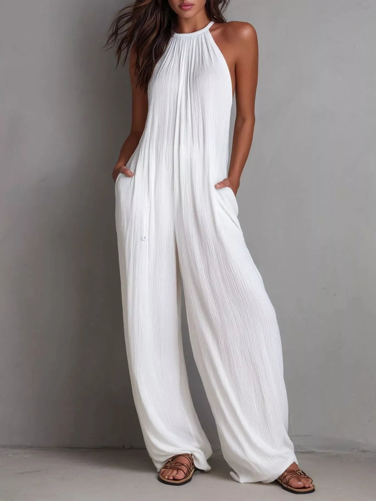 Street Luxe Sleeveless Jumpsuit