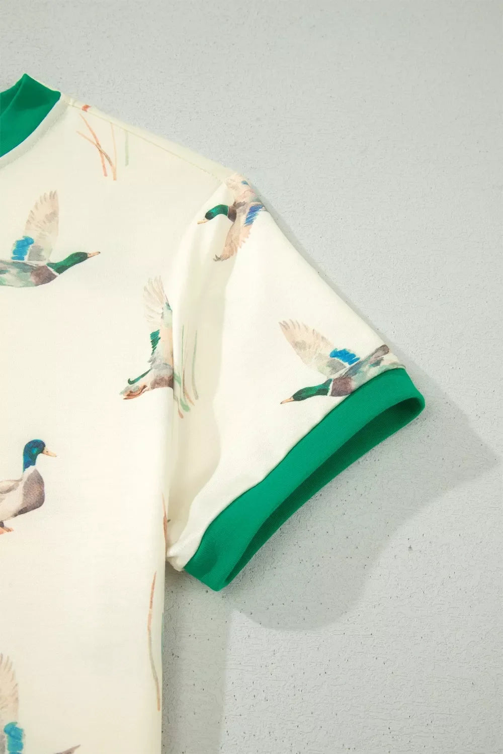 Casual Luxe Mallard Printed Top & Short Set