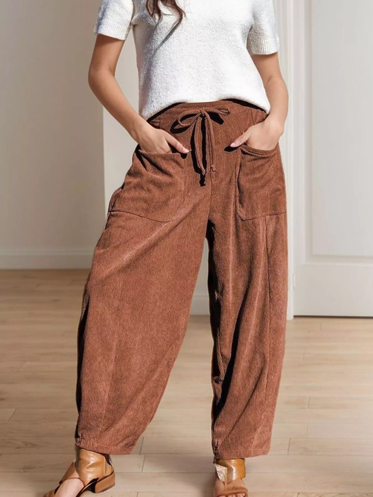 City Escape Corduroy Wide Leg Pants