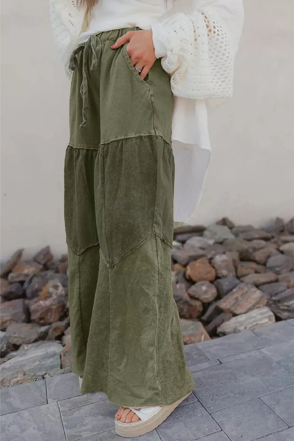 Free Spirit Tiered Wide-Leg Pants