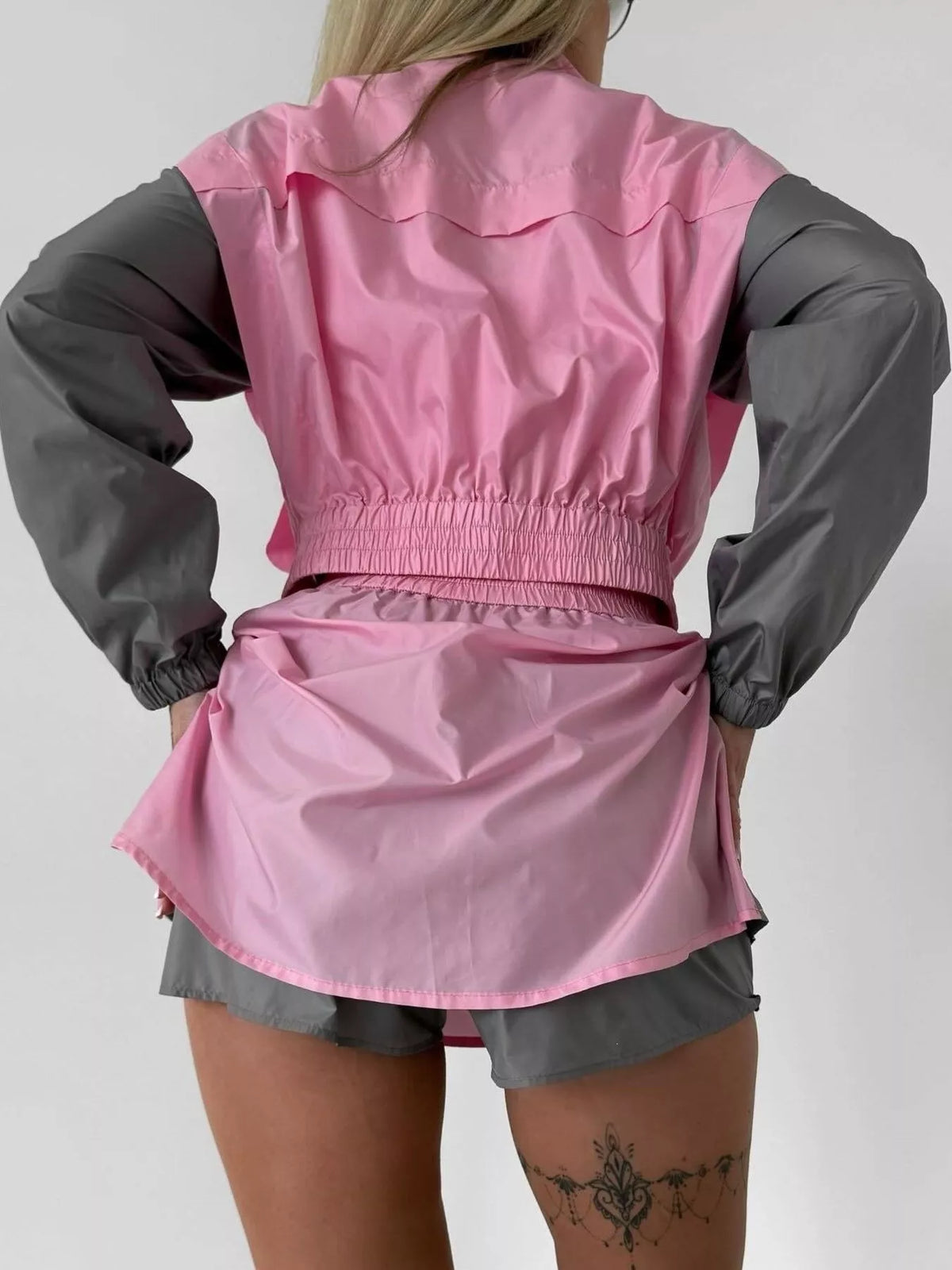 Rebel Color Block Jacket & Skirt Set