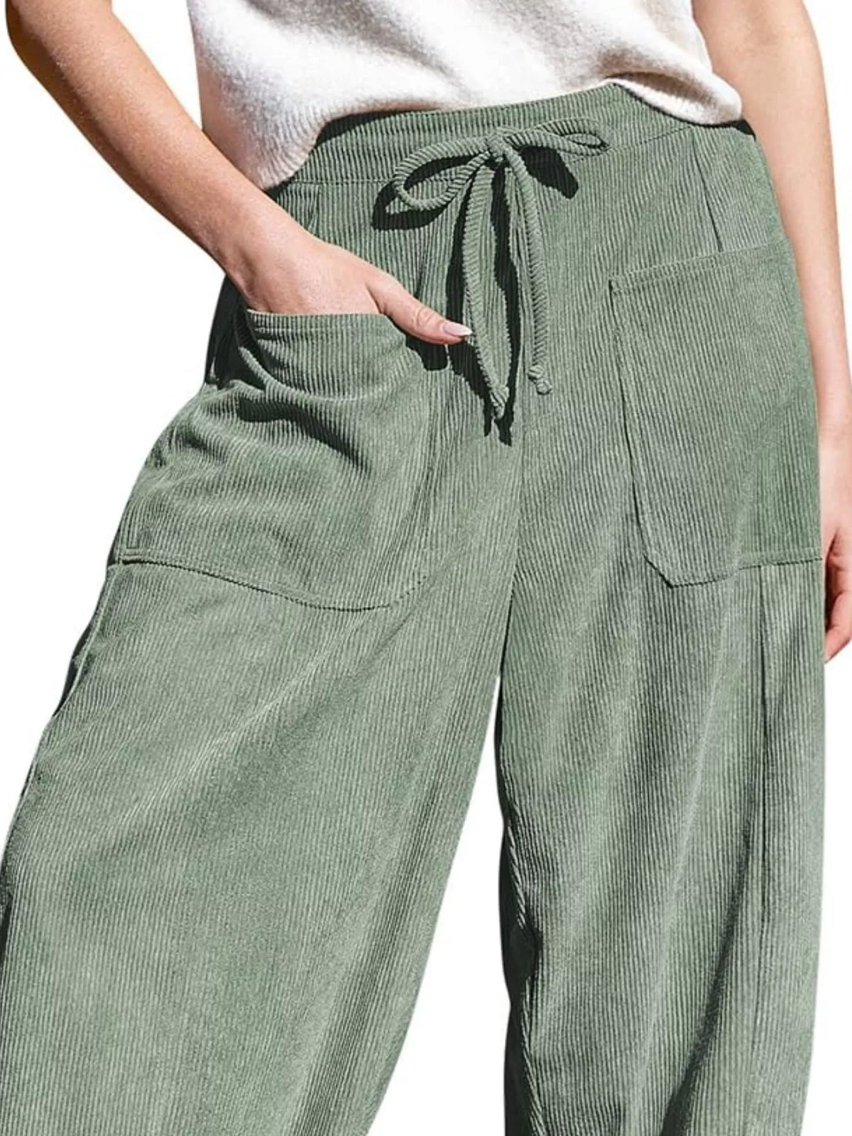 City Escape Corduroy Wide Leg Pants