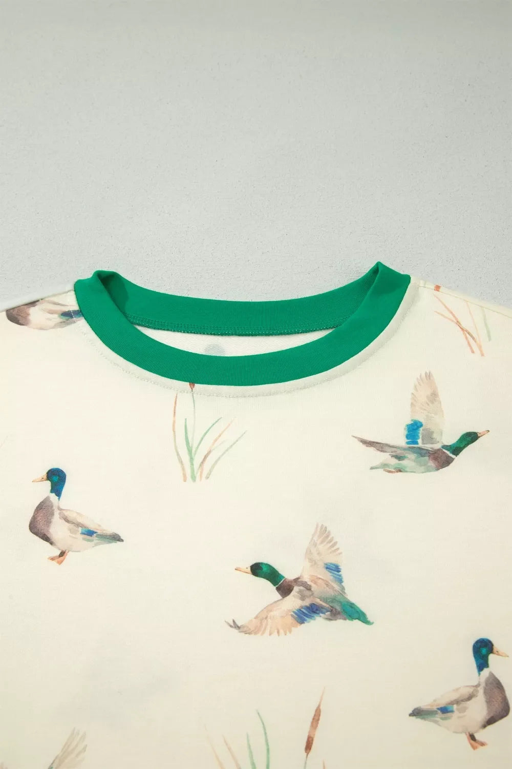 Casual Luxe Mallard Printed Top & Short Set