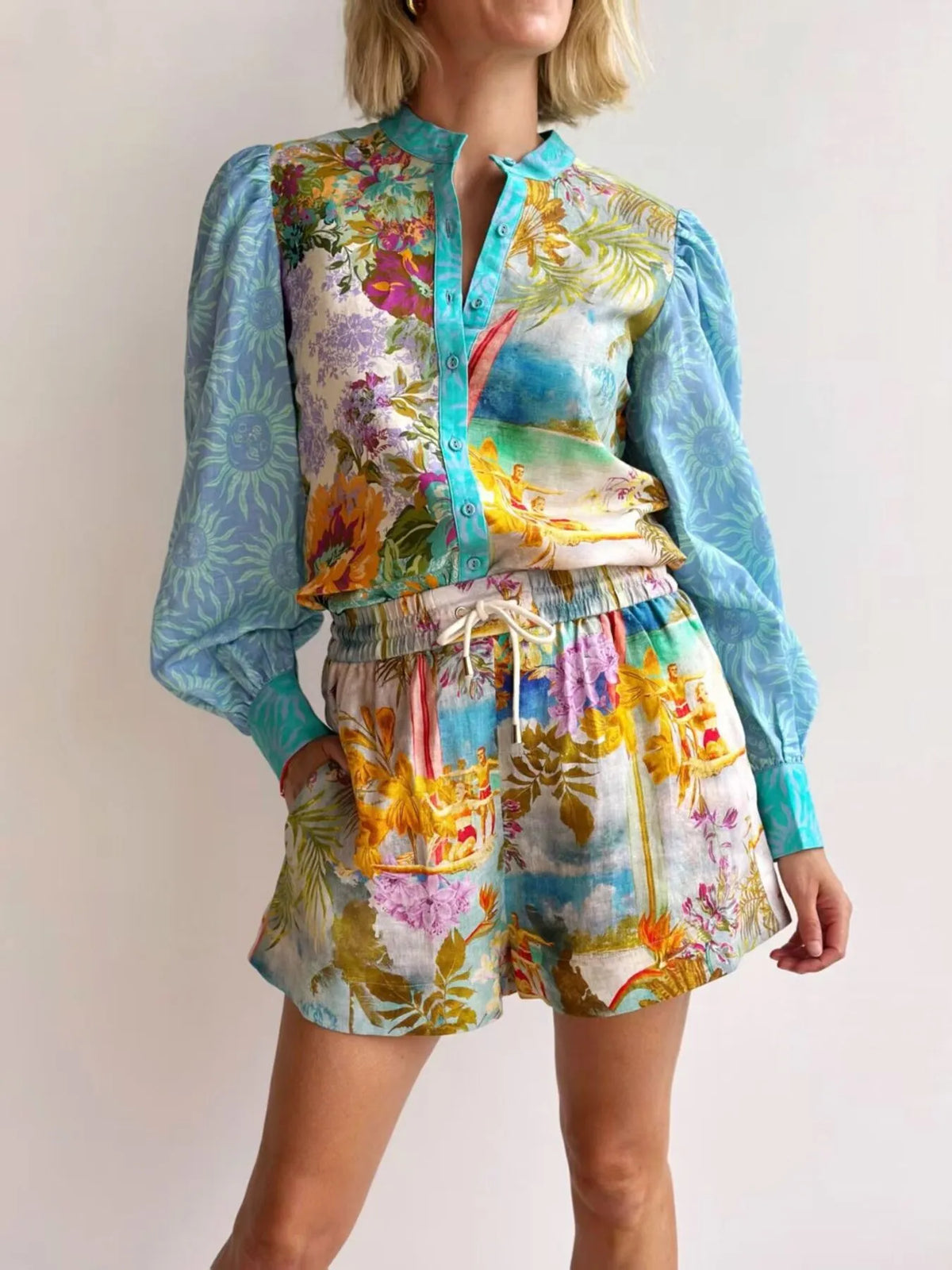 Paradise Muse Shirt & Shorts Set
