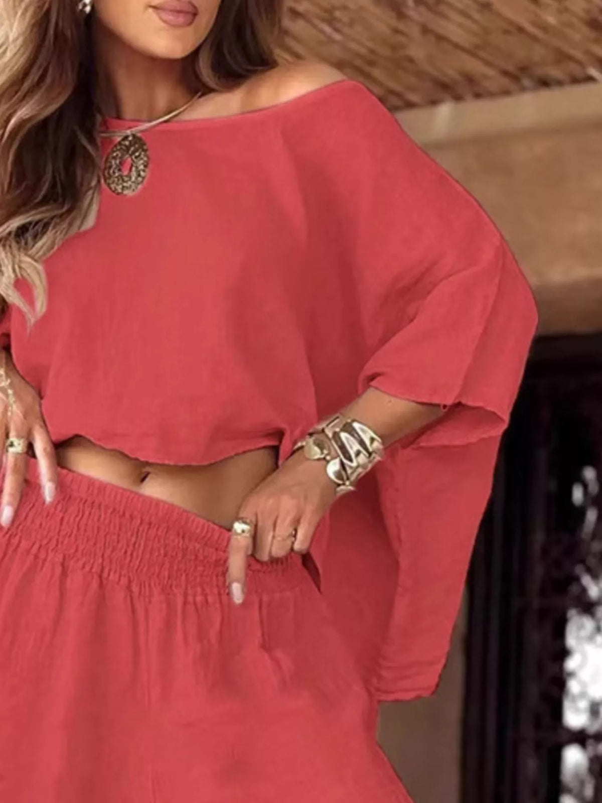 Chelsea Luxe Boat Neck Lounge Set
