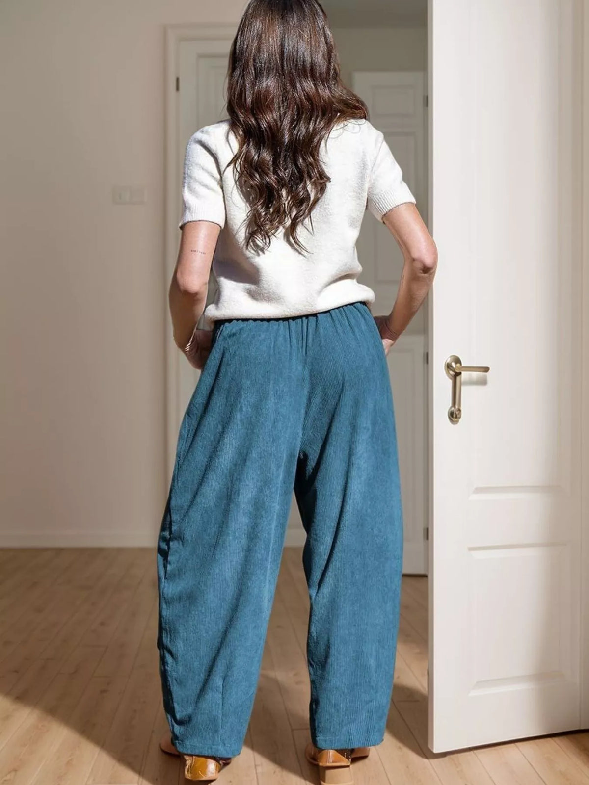 City Escape Corduroy Wide Leg Pants