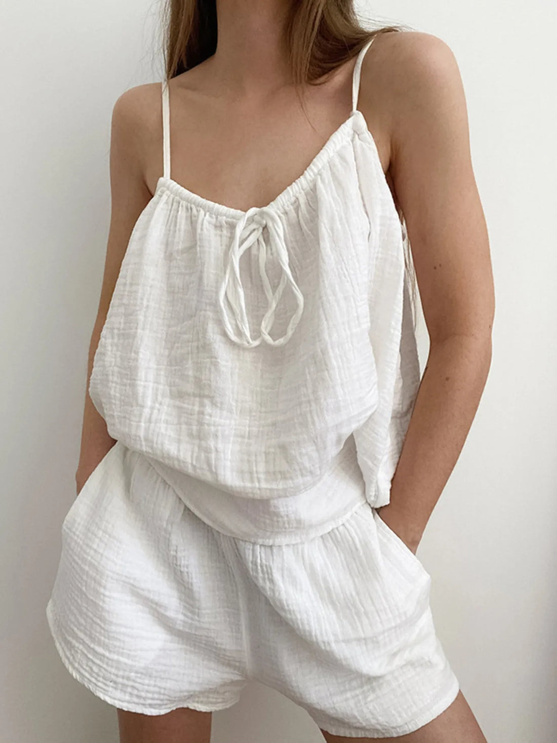 Serenade Tie Front Cami and Shorts Set