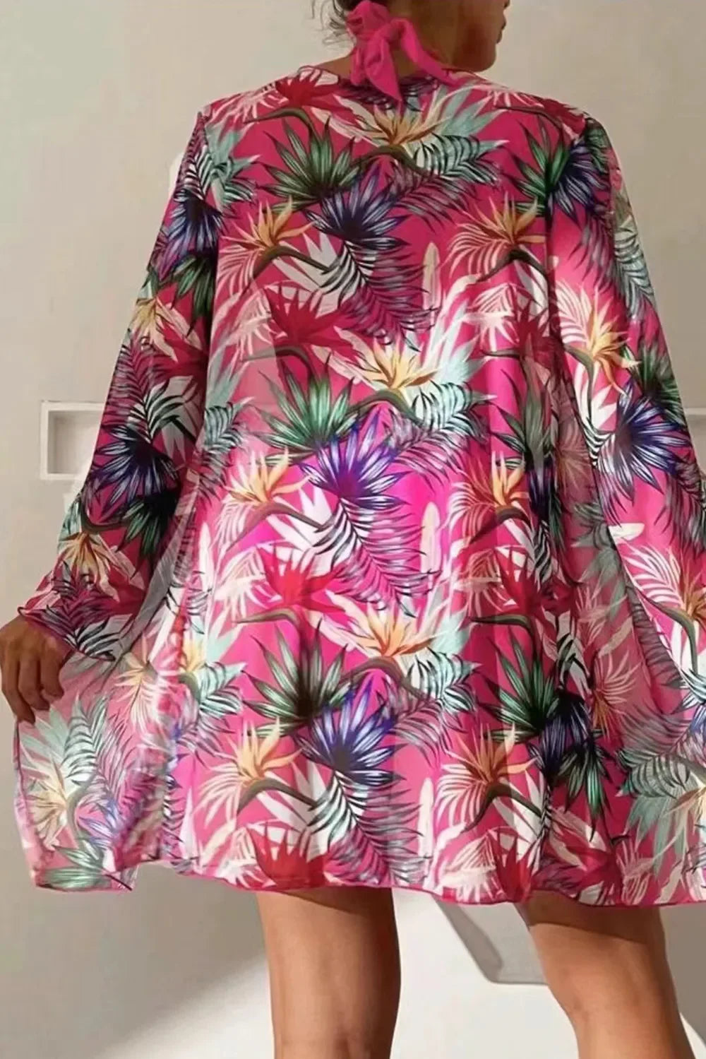 Island Heat Printed Three-Piece Swim Set