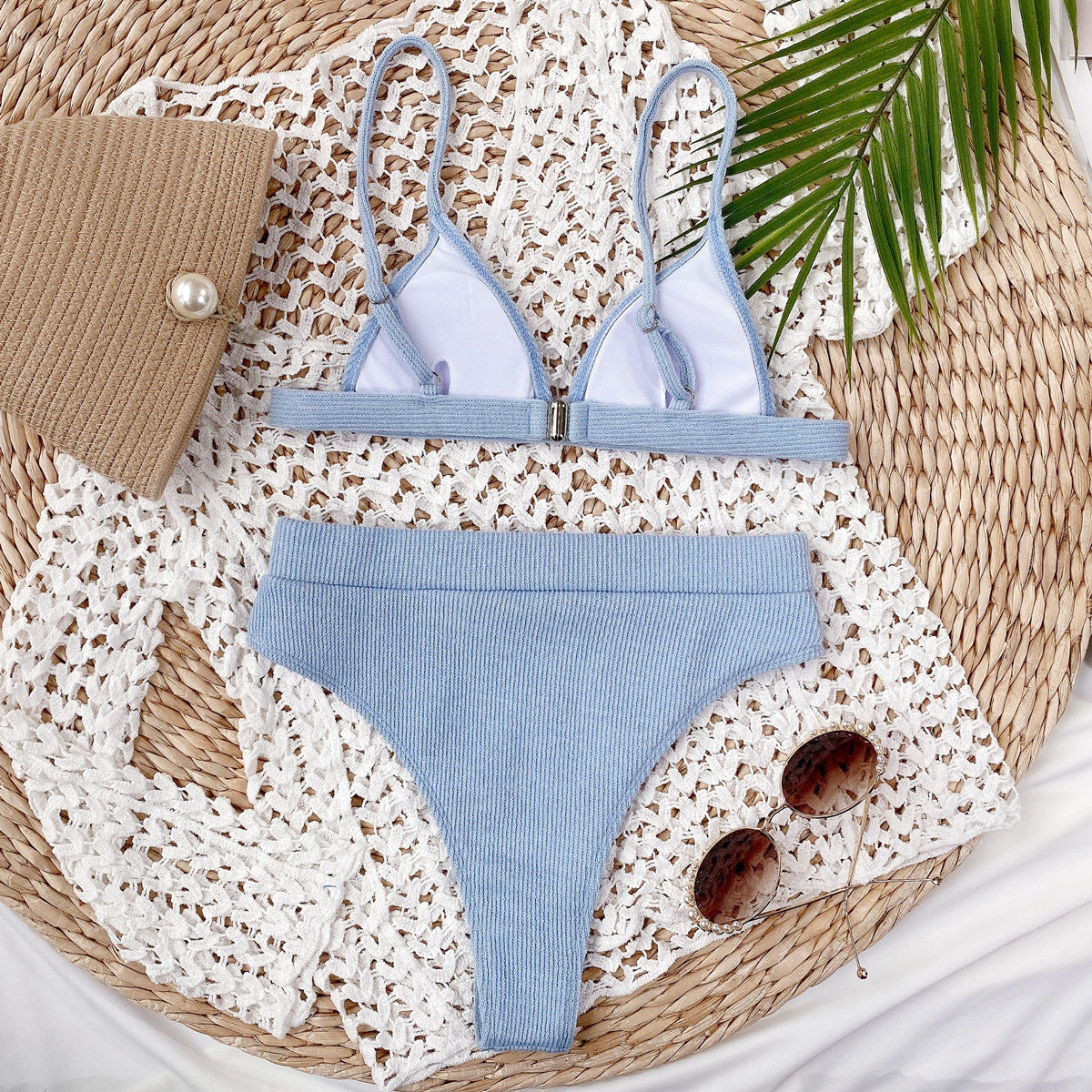 Sunset Pulse Spaghetti Strap Bikini Set