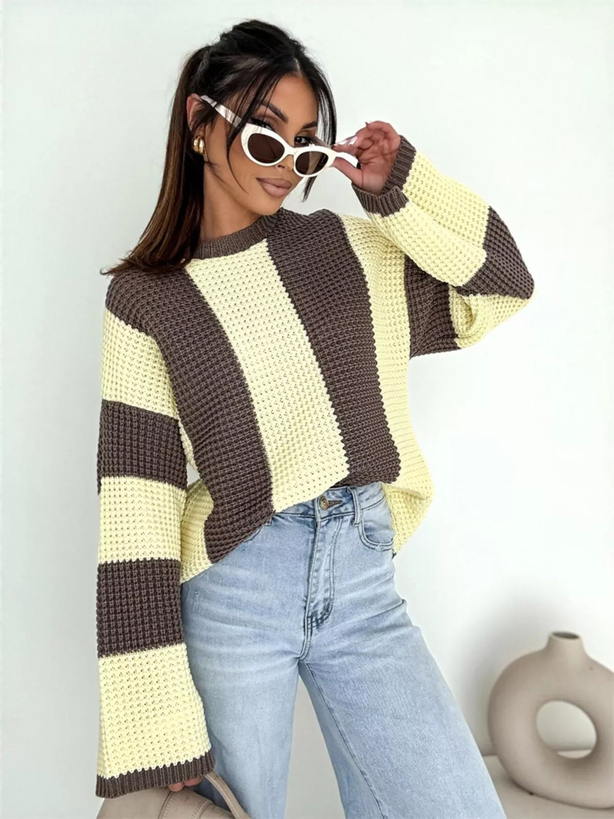SoHo Statement Colorblock Sweater