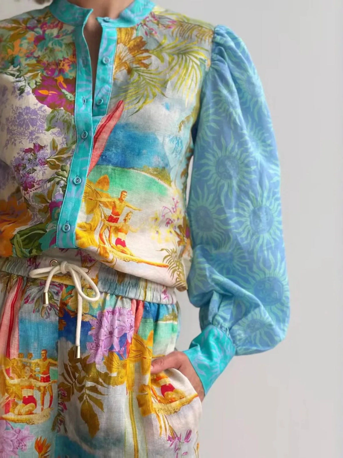Paradise Muse Shirt & Shorts Set