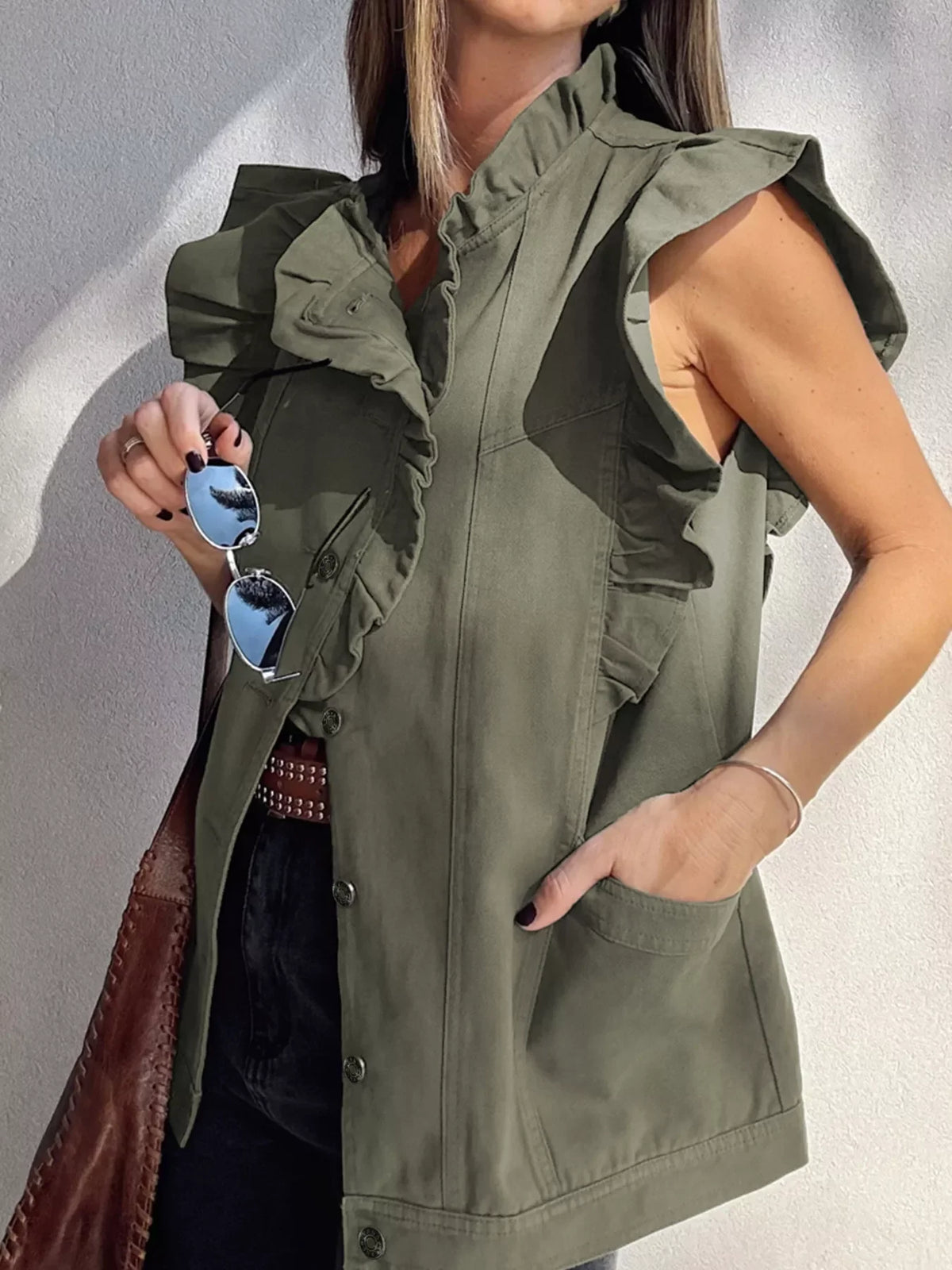 Bohemian Belle Patchwork Denim Vest