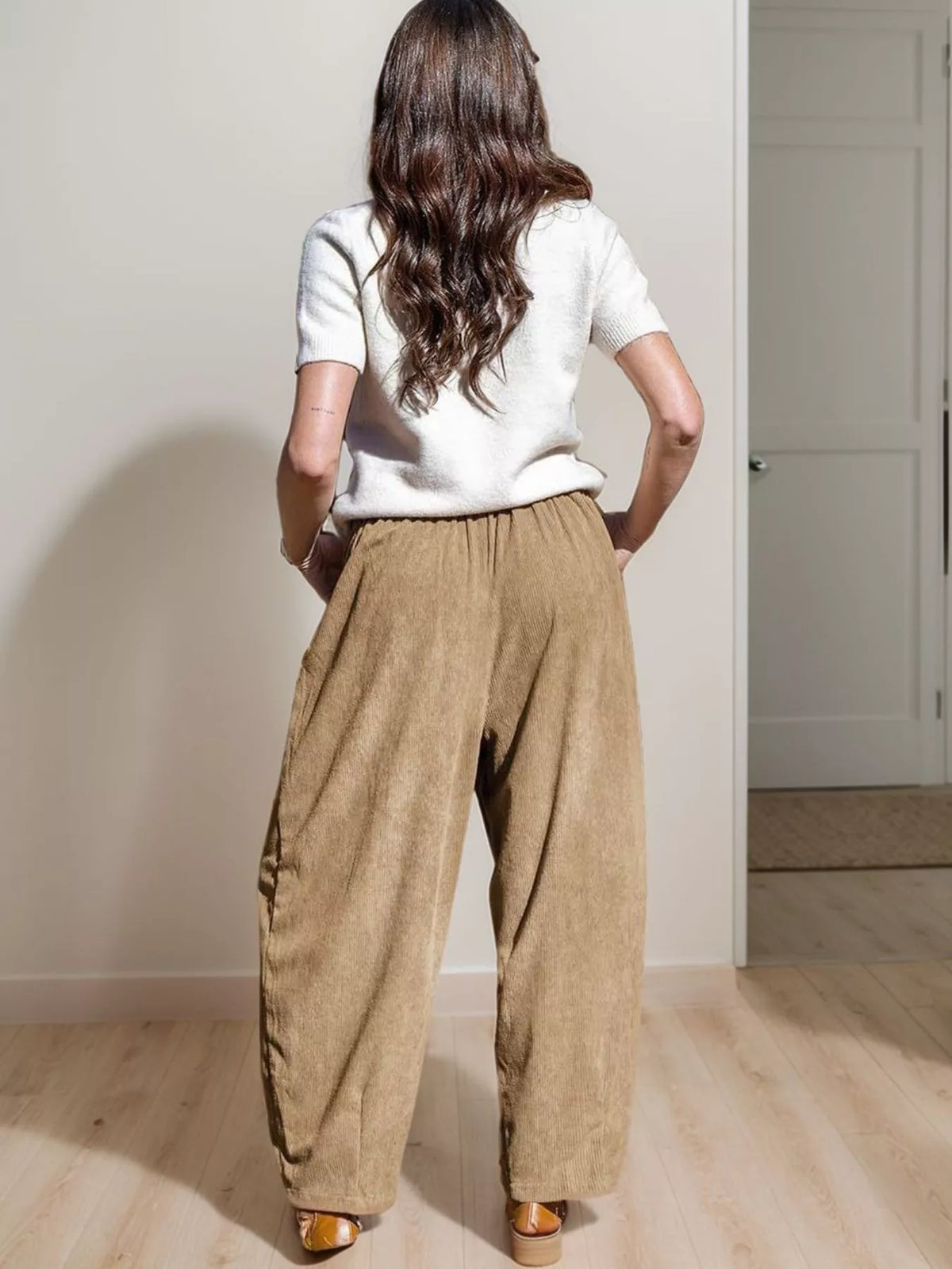 City Escape Corduroy Wide Leg Pants