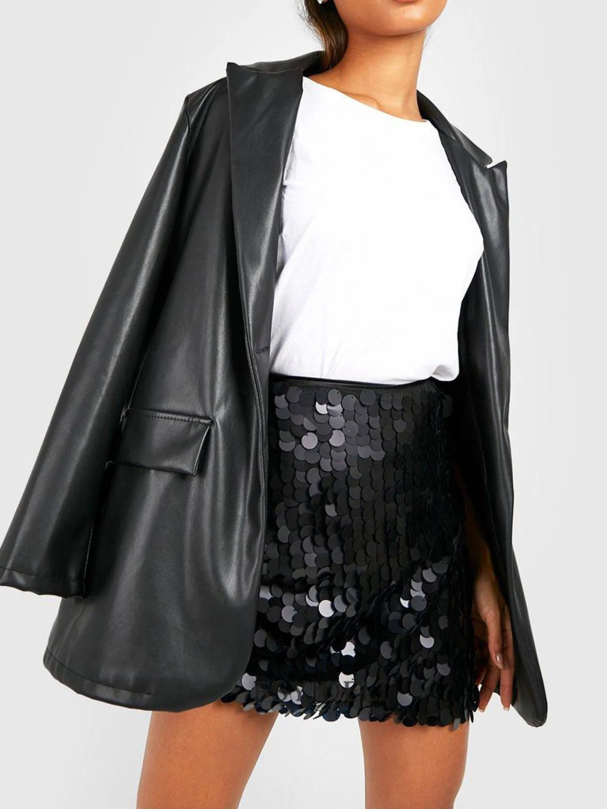 Uptown Chic Sequin Mini Skirt