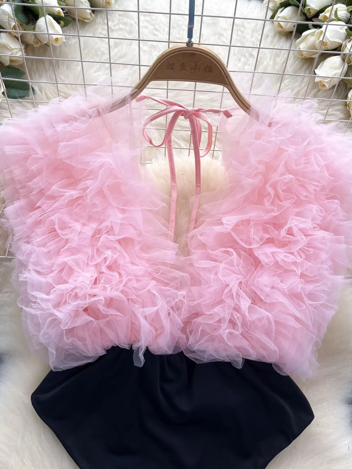 Chic Society Ruffle Trim Bodysuit