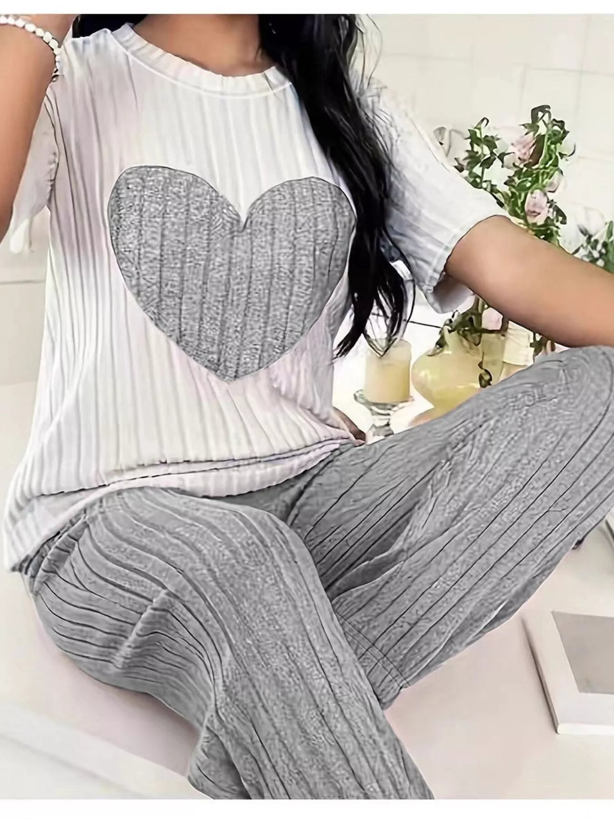 Wild At Heart Knit Top & Pants Set