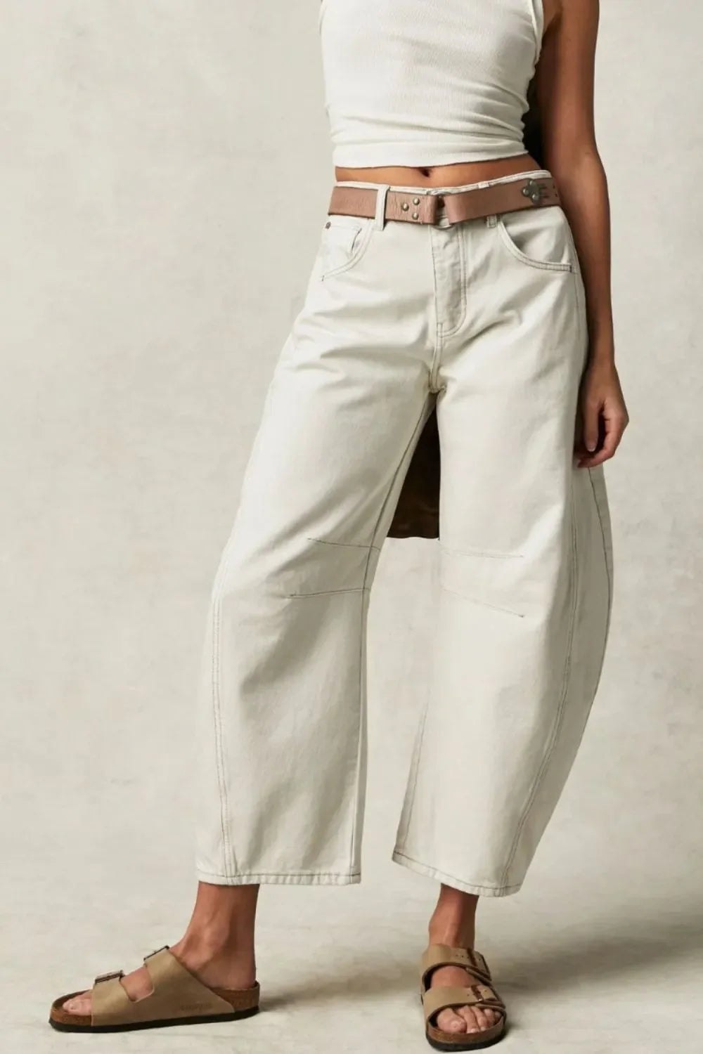 Weekend Muse Wide-Leg Pocket Jeans
