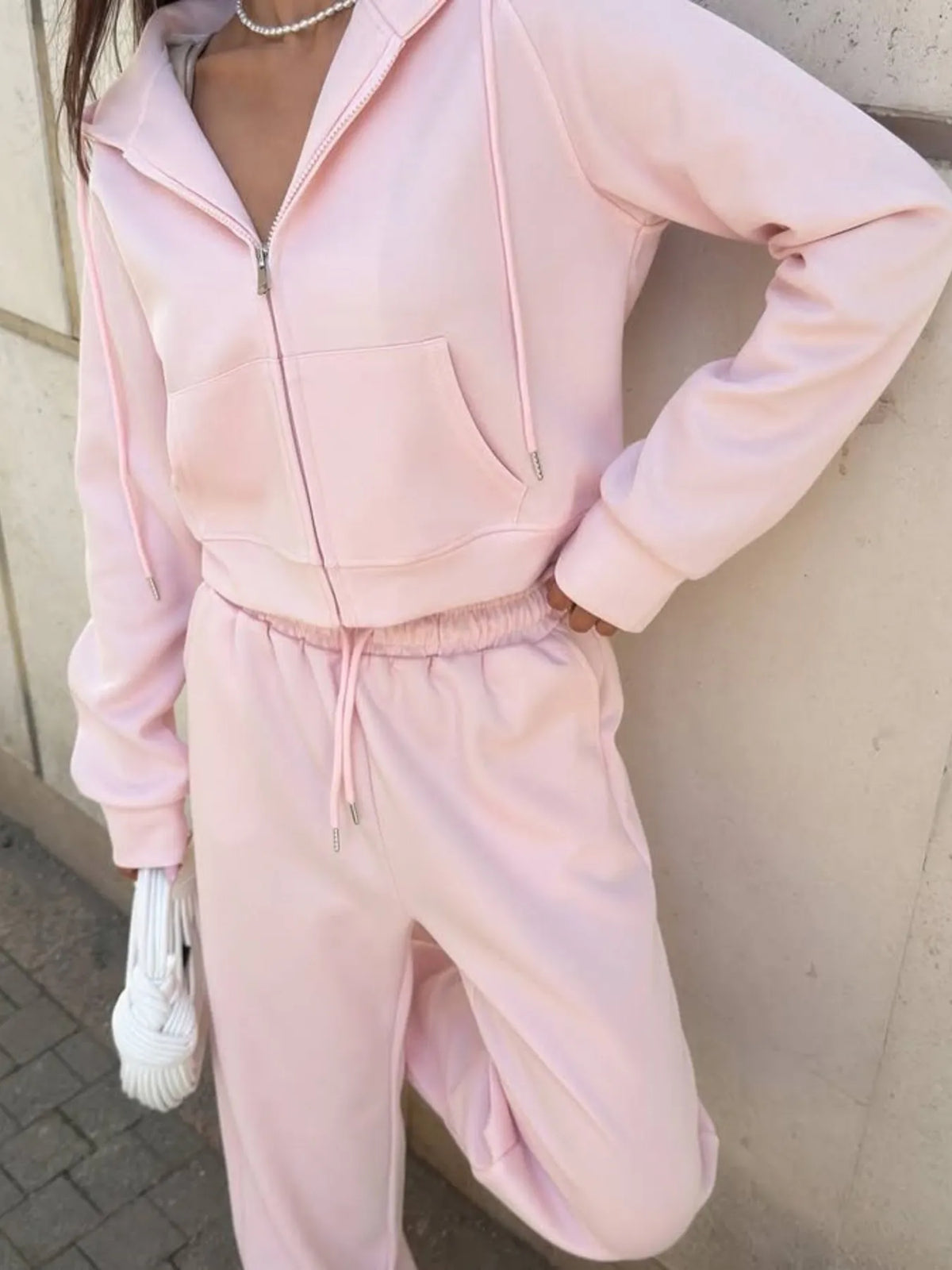 Skyline Glow Drawstring Hoodie & Pants Set