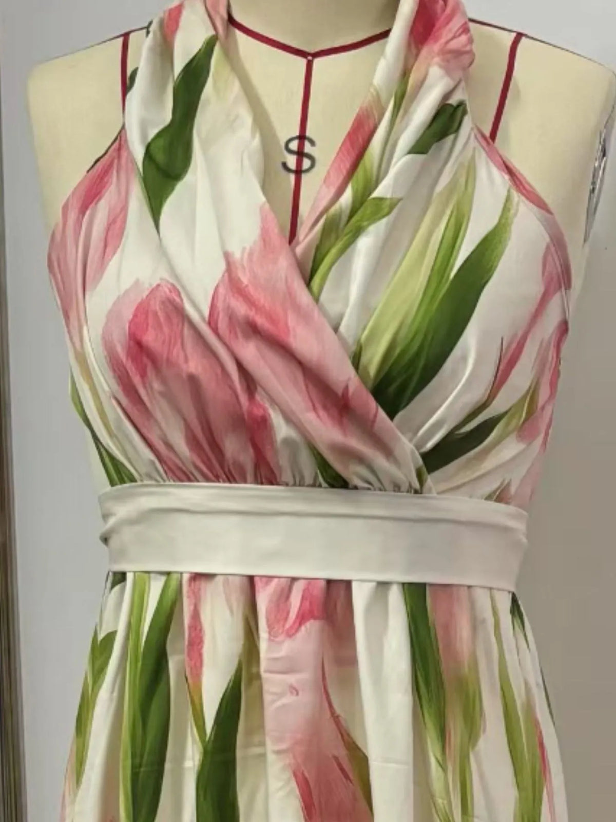 Tropical Muse Floral Halter Maxi Dress