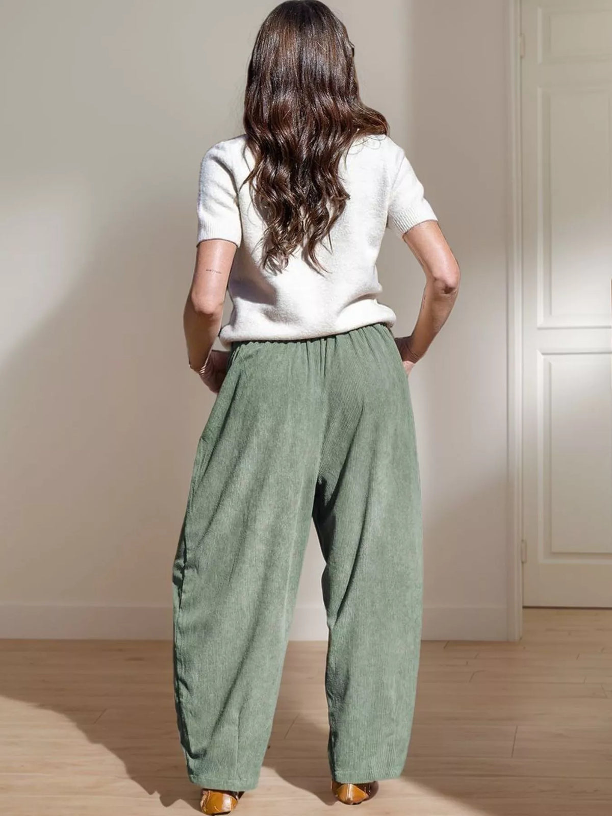 City Escape Corduroy Wide Leg Pants