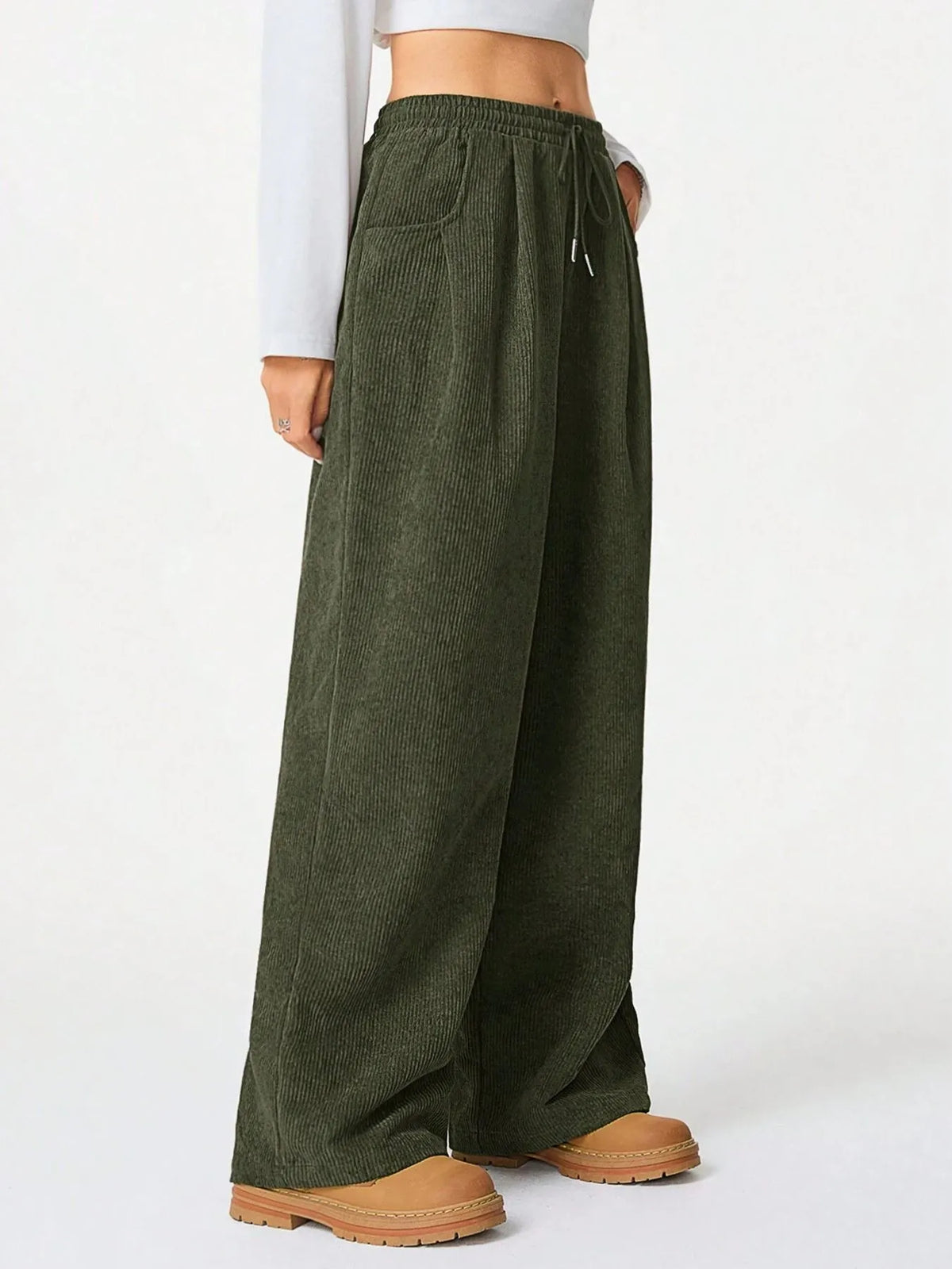 City Lights Drawstring Wide Leg Pants