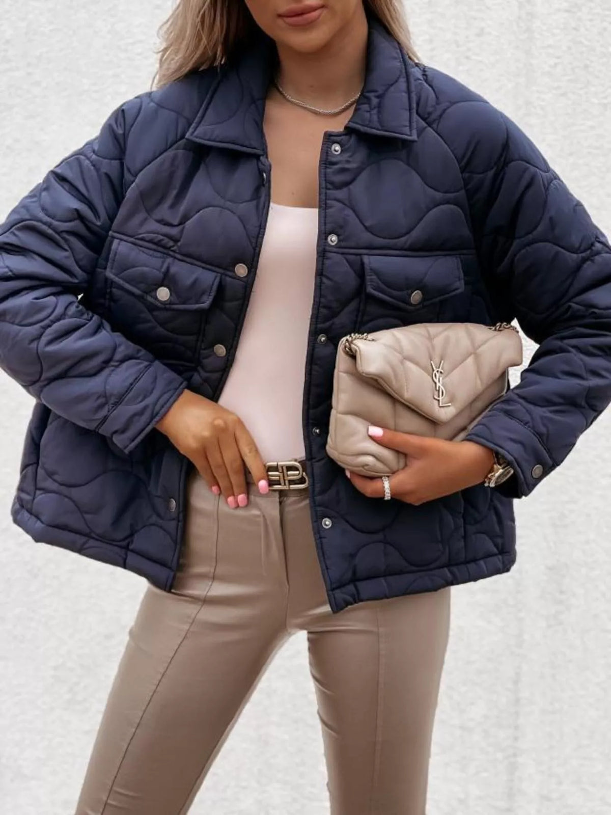 Harborline Quilted Snap Jacket