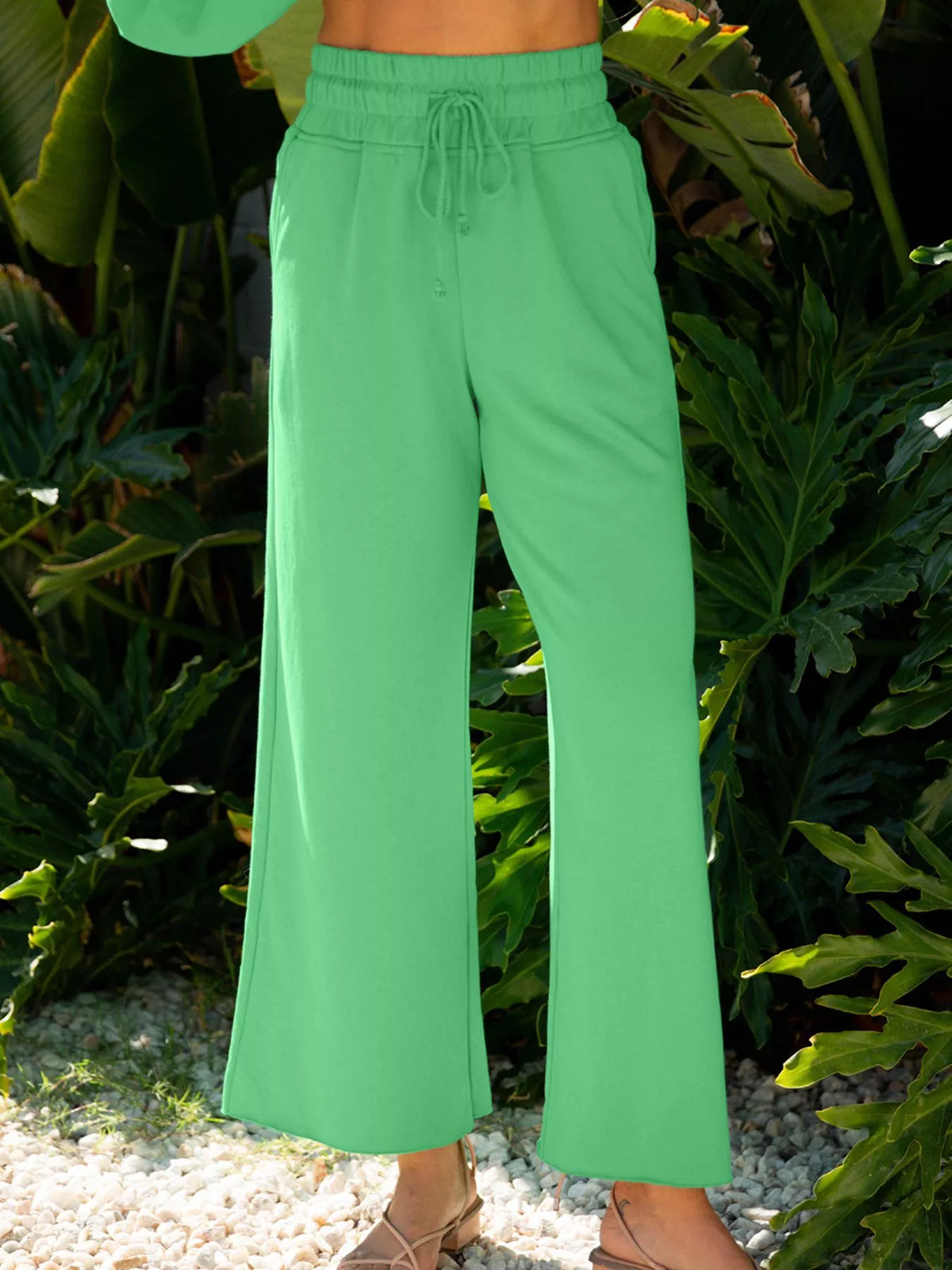 Skyline Ease Top & Wide-Leg Pants Set