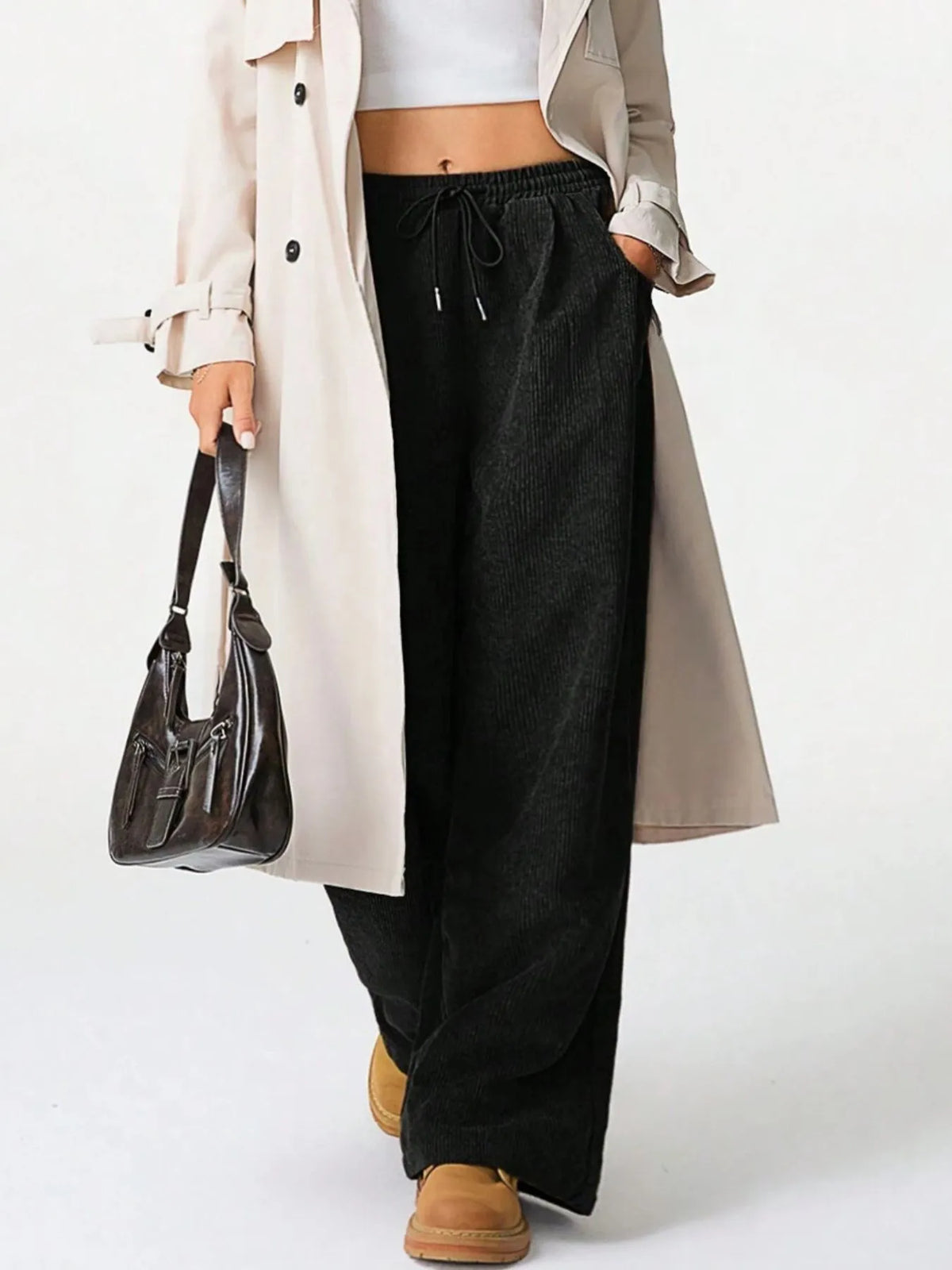 City Lights Drawstring Wide Leg Pants