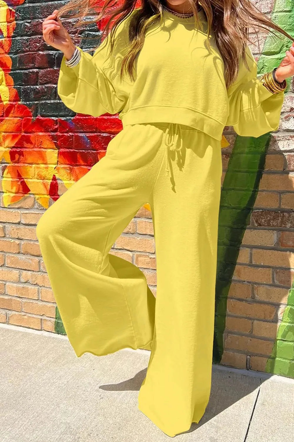 Off-Duty Chill Sweatshirt & Pants Set
