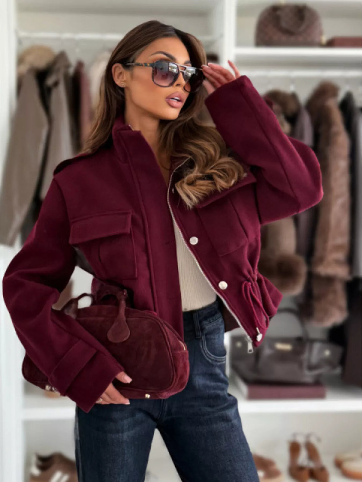 Dockside Cinch Cropped Jacket
