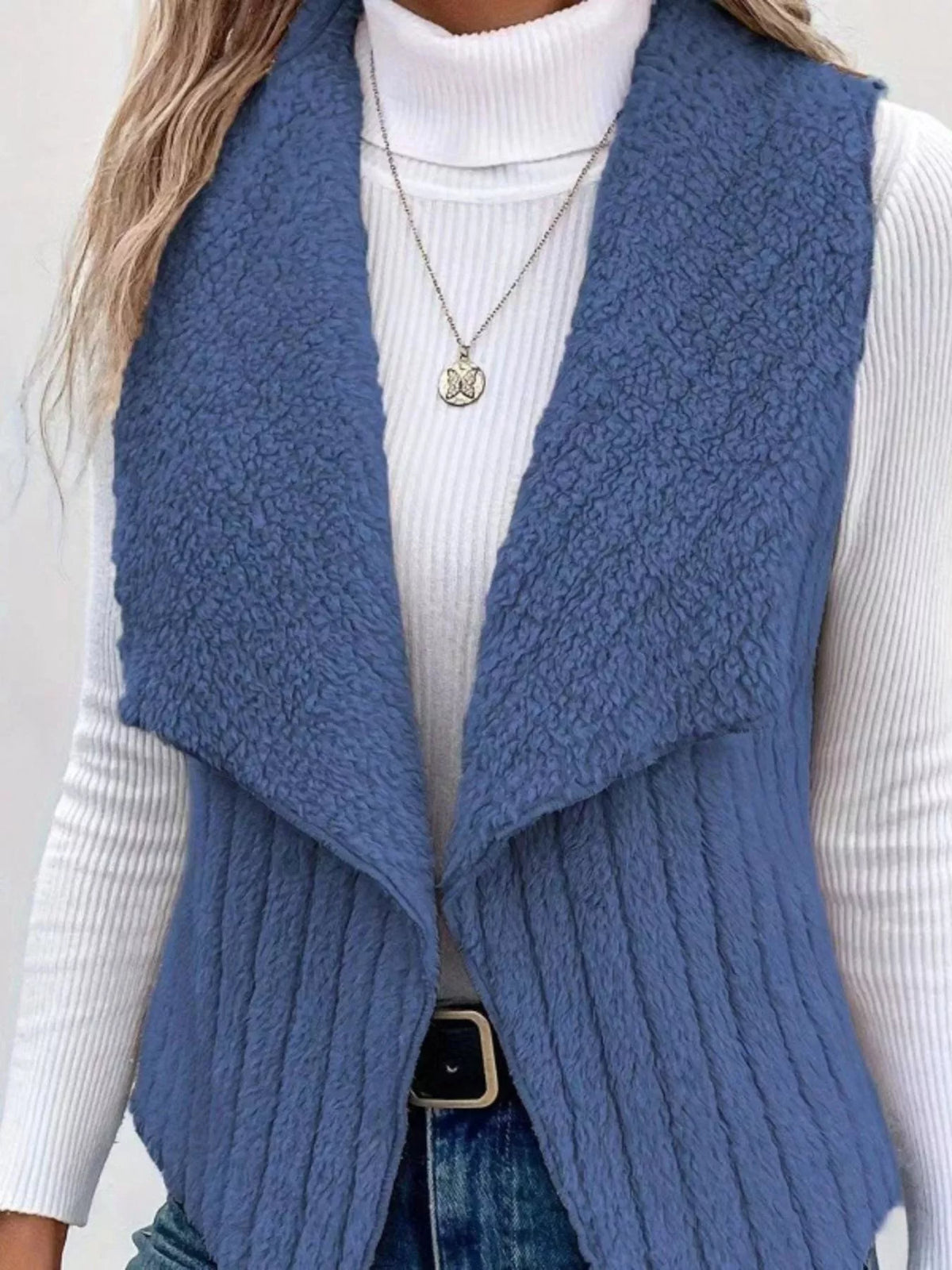 Fireside Drape Fleece Vest Coat
