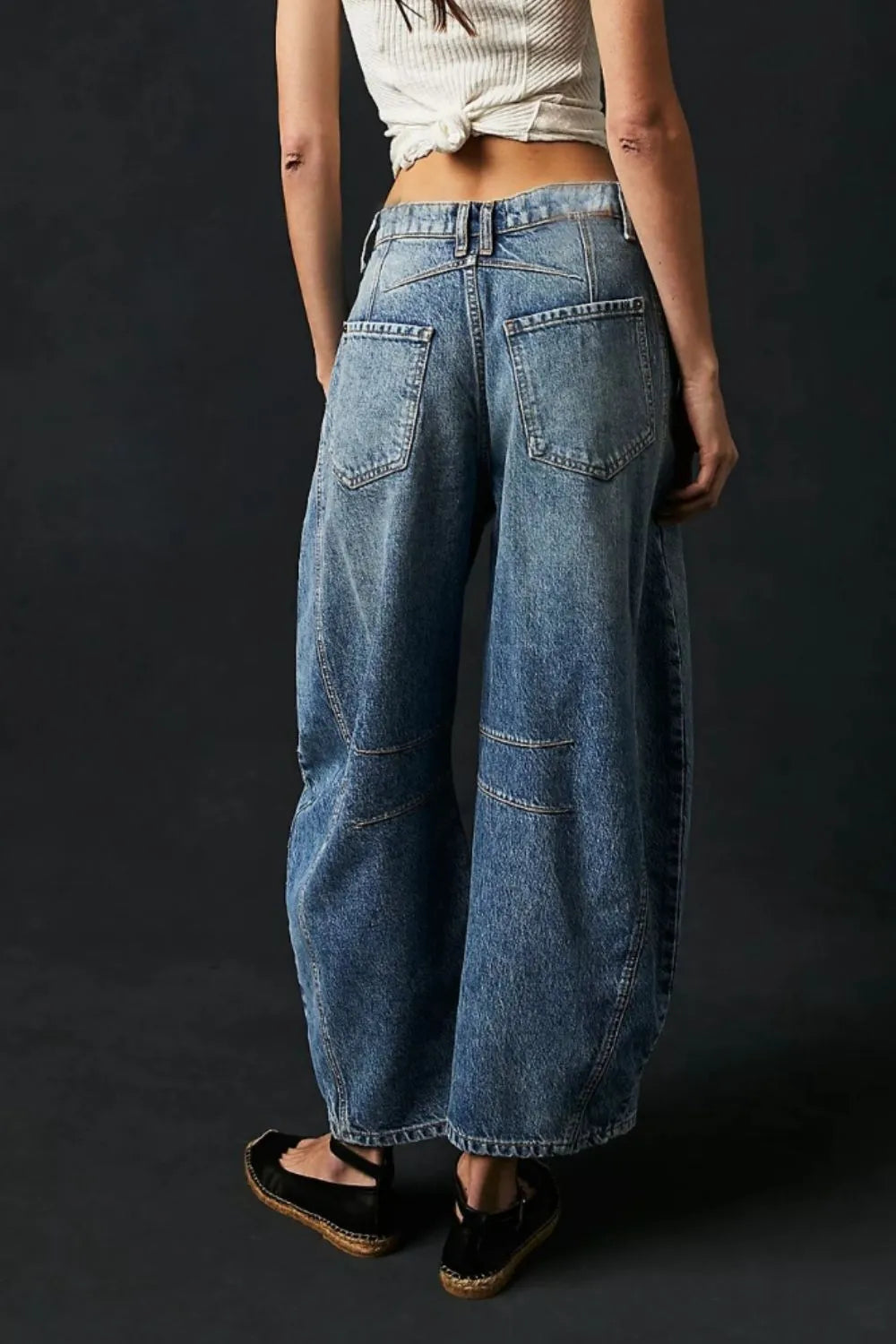 Weekend Muse Wide-Leg Pocket Jeans