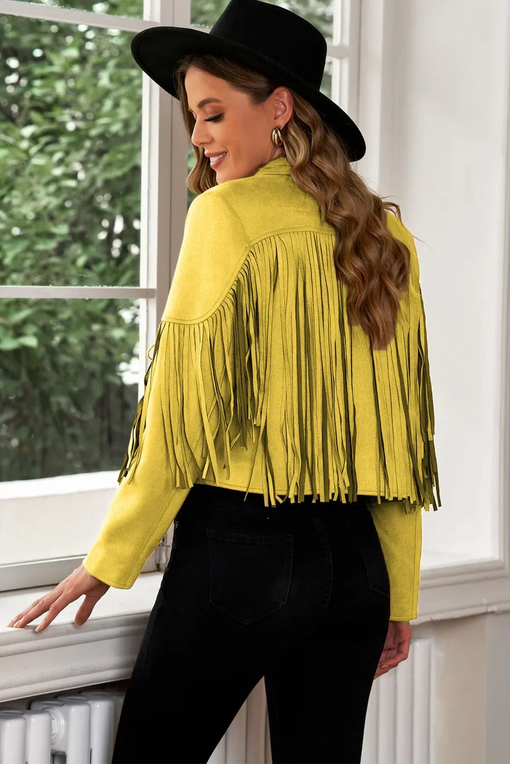 Harbor Fringe Cropped Blazer