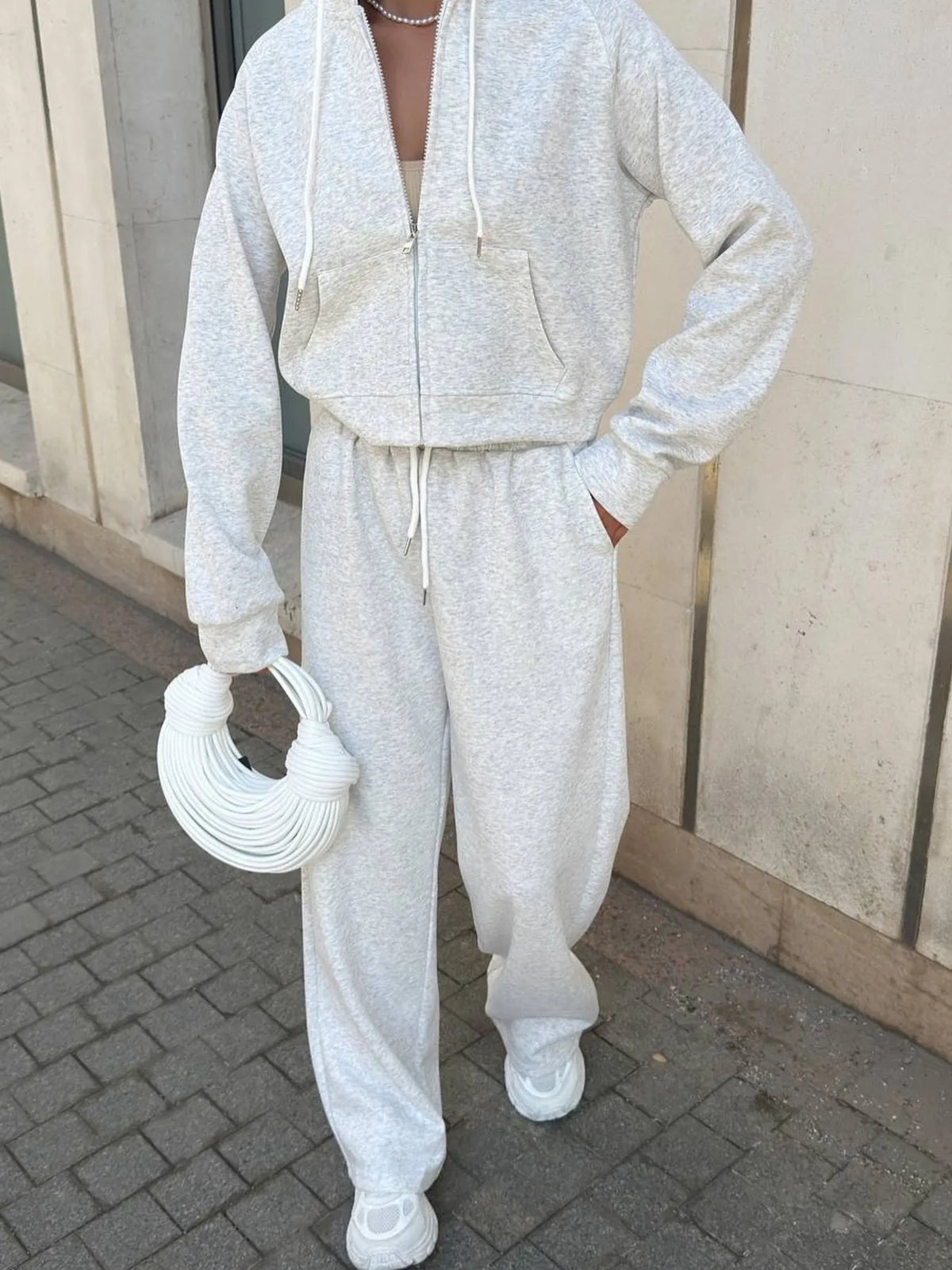 Skyline Glow Drawstring Hoodie & Pants Set