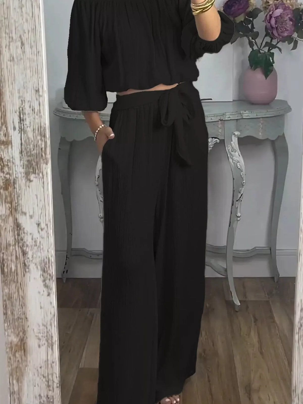 Monaco Muse Off-Shoulder Lounge Set
